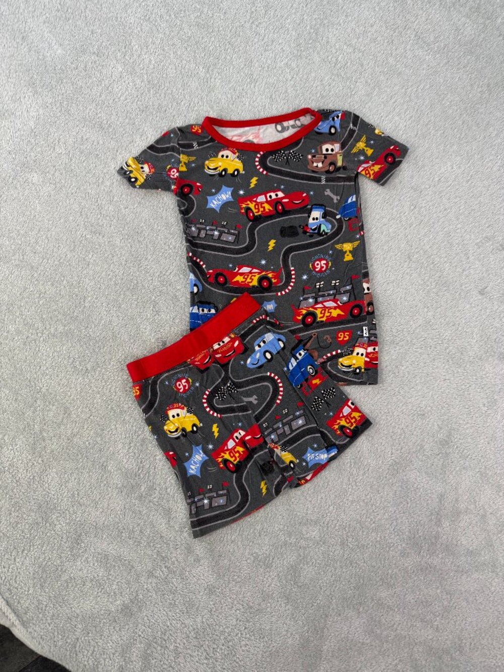 Little Sleepies Disney Pixar Cars 2T PJ Set Shorts/ Short Sleeve
